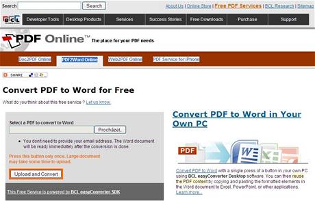 PDF2Word Online