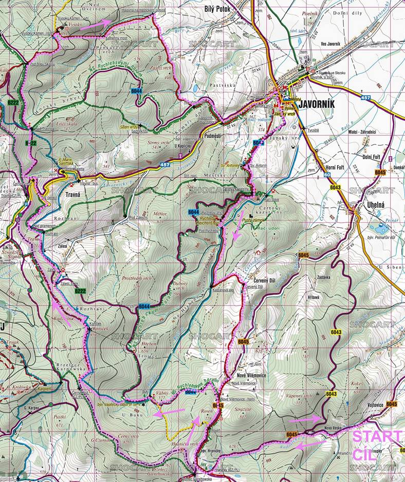 rychlebské hory mapa Fotogalerie: Mapa Rychlebské hory rychlebské hory mapa