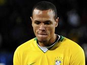 Brazlie- USA, brazilsk fotbalista Luis Fabiano se raduje z glu