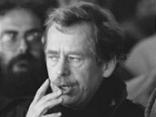Ladislav Adamec a Václav Havel na demonstraci