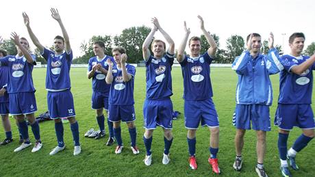 Postupová radost fotbalist Vlaimi.