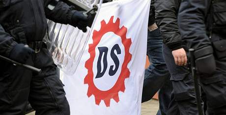 Demonstrace Dlnické strany v Postoloprtech (21.2.2009)