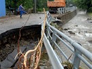 Tomkovice na Jesenicku po povodni - Vesnici poniila takzvan bleskov...