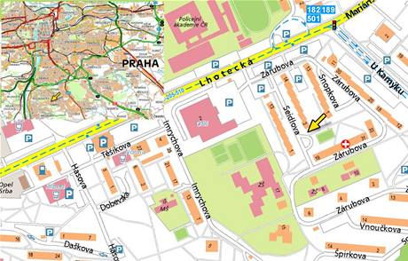 Mapa- Praha