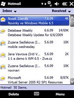 Windows Mobile 6.5 (email)