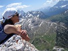 Italské Dolomity, skupina Tofana, vrchol hory Pikolo Lagazuoi 