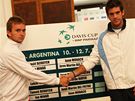 Miná a Del Potro pi losování Davis Cupu