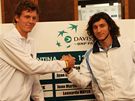 Berdych a Monaco pi losování Davis Cupu