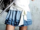 Letní módní sukn - Volánková sukn, H&M, 599 K; hedvábný top, Monton, 1 299...