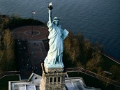 USA, New York, Socha svobody, snmek z roku 2002