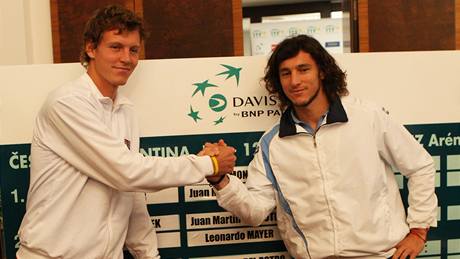 Berdych a Monaco p�i losování Davis Cupu