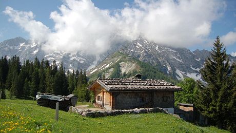 Berchtesgaden, nmecké Alpy, 2008 - V mracích je schované Orlí hnízdo