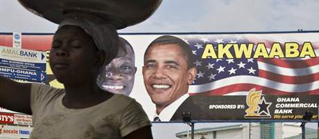 Ghana se chyst na nvtvu Baracka Obamy (10. ervence 2009)