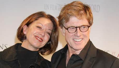 Robert Redford s manelkou Sibylle Szaggarsovou