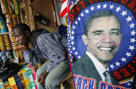 Ghana se chyst na nvtvu Baracka Obamy (10. ervence 2009)