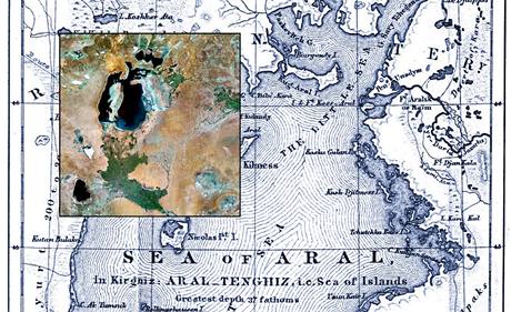 aralské jezero mapa Aralské jezero umírá i ožívá, prohlédněte si satelitní animaci  aralské jezero mapa