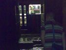 Tropická boue doprovázená silným lijákem  - ulice Kenová v Brn