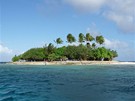 Fonnomu island nacházející se v Truk (Chuuk) lagoon - Mikronesie