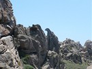 Orel skalní na Capo Testa, Sardinie