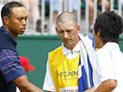 British Open 2009 - Tiger Woods (vlevo) a Rjo Iikawa.