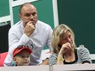 Ivan Langer s rodinou sledují Davis Cup mezi eskem a Argentinou