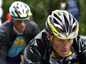 Lance Armstrong a Alberto Contador