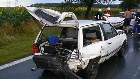 Nehoda mezi Stodem a Holýovem na hlavním tahu z Plzn na Domalice (15.7. 2009)