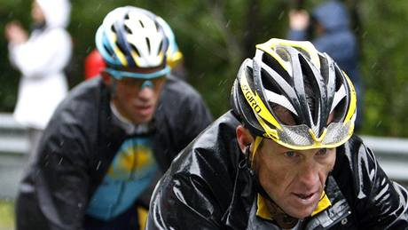 Vítz 13. etapy Tour de France Heinrich Haussler v úniku.
