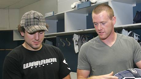 Kanadské posily hokejové Plzn: obránce Doug O´Brien (vpravo) a útoník Mark Bomersback.