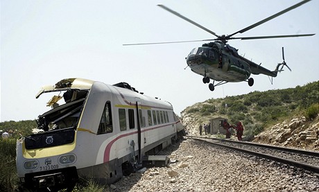 Vykolejen vlak pobl chorvatskho Splitu (24.7.2009)