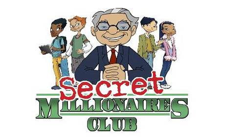 Animovaný finanník Warren Buffett v poadu Secret Millionaires Club