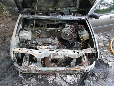 Ford Fiesta znien porem u Kytna nedalek Mnku pod Brdy (22.7.2009)
