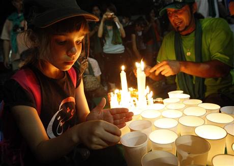 Den solidarity s rnskmi vzni v japonskm Tokiu (25. ervence 2009)