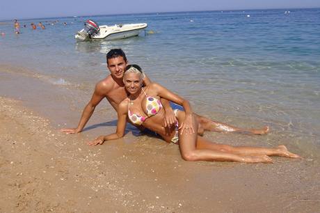 Hana Mašlíková s přítelem Sašou na dovolené v Egyptě 