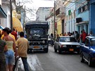 Kuba. Hlavní ulice v mst Matanzas