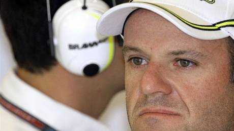 Rubens Barrichello  ped prvním tréninkem na Velkou cenu Maarska