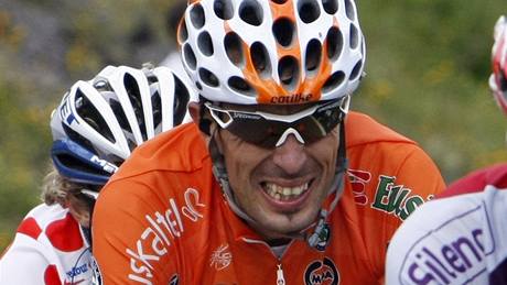 Mikel Astarloza se raduje z triumfu v 16. etap Tour de France