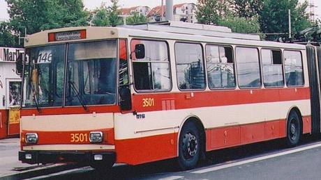 Historické trolejbusy v Brně - 15Tr02 3501