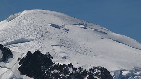 Mont Blanc (4 810m) z Aiguille du Midi