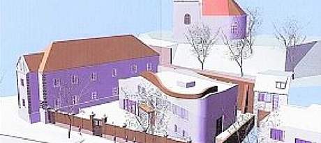 Návrh architekta Radka Ryby, jak by mlo vypadat nové kyjovské muzeum