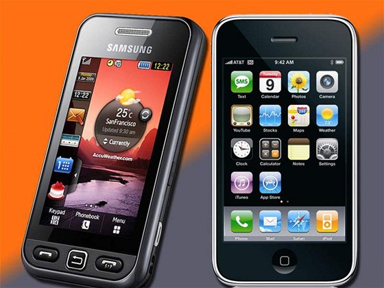 iPhone 3GS a Samsung Jet