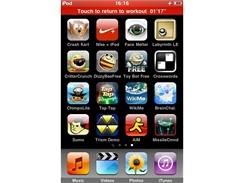 iPod Touch a Nike+ - zkladn menu bhem bhu