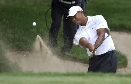 Tiger Woods ve tetím kole Buick Open 2009.