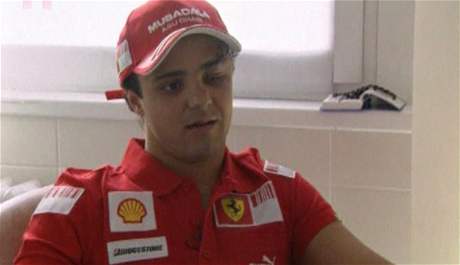 Felipe Massa pár týdn po nehod