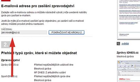 Vyplte svoji e-mailovou adresu