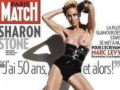Sharon Stone na oblce asopisu Paris Match 
