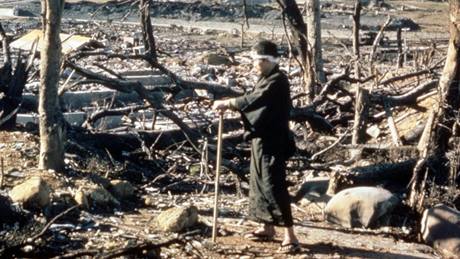 Zdevastované Nagasaki 9. srpna 1945