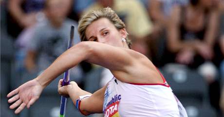 Otpaka Barbora potáková pi kvalifikaci do finále MS v Berlín. (16. srpna 2009)