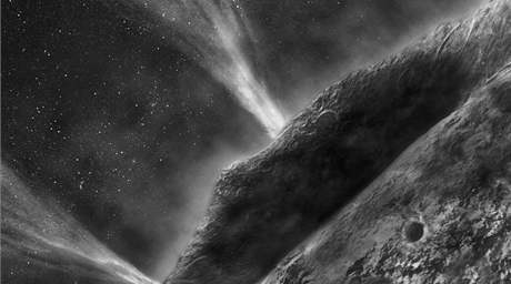 Umlcova pedstava povrchu komety Wild 2