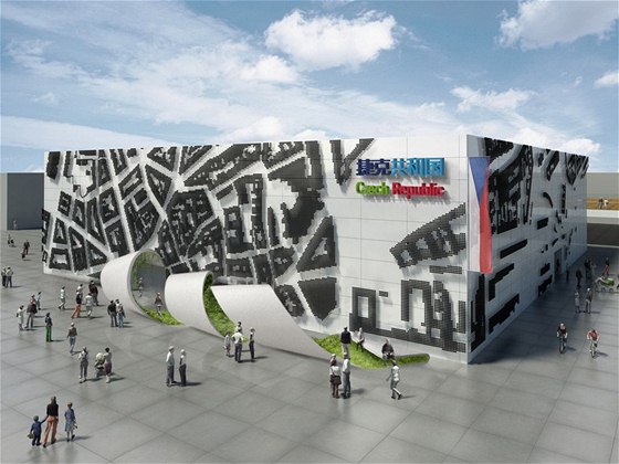 Vizualizace českého pavilonu pro Světovou výstavu EXPO 2010 v Šanghaji